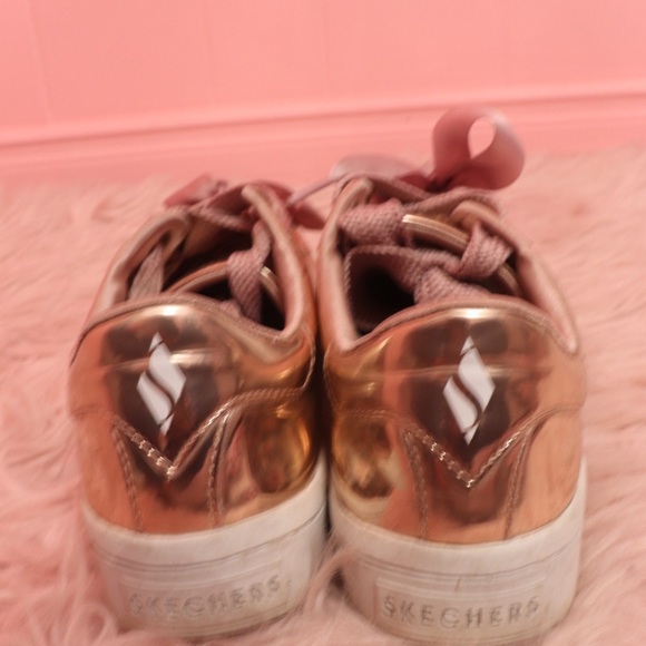 Skechers Metallic Rose Sneakers with Satin Bow - Picture 6 of 6